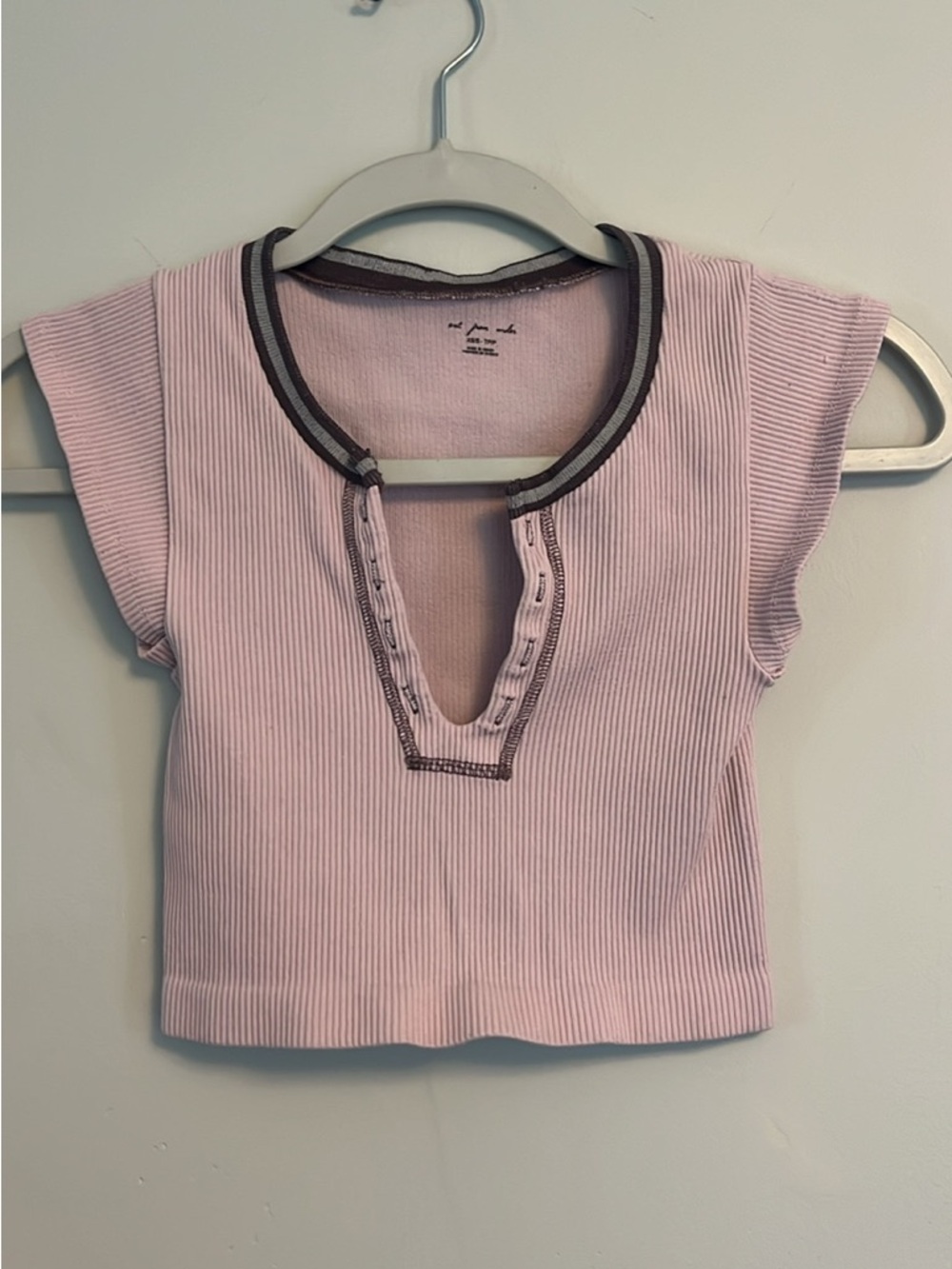 Out from under Lilac Ribbed Crop Top